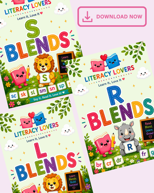 Printable Blend Books L,R & S